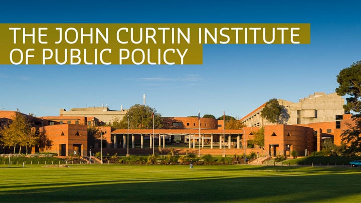 Flagpoles at Curtin University Bentley Campus