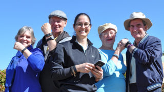 Dr Elissa Burton with some of her research study participants.