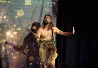 Professor Simon Forrest performing a traditional smoking ceremony