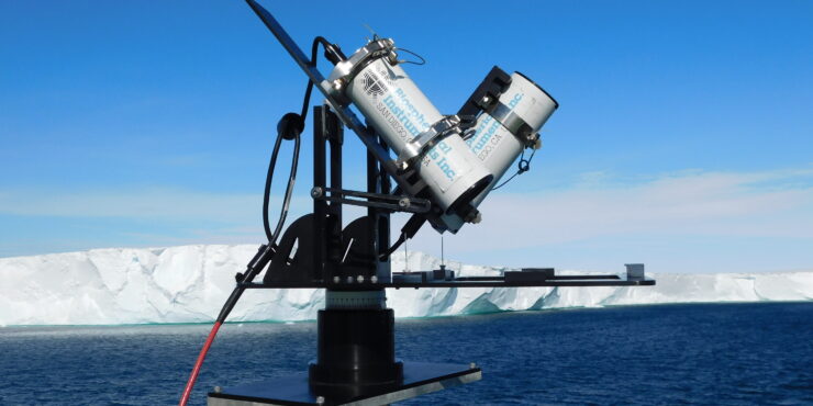 Radiometers deployed at the bow of the R/V Akademik Treshnykov, ACE expedition