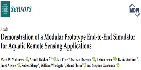 The end-to-end satellite mission simulator got its way for publication in Sensors.